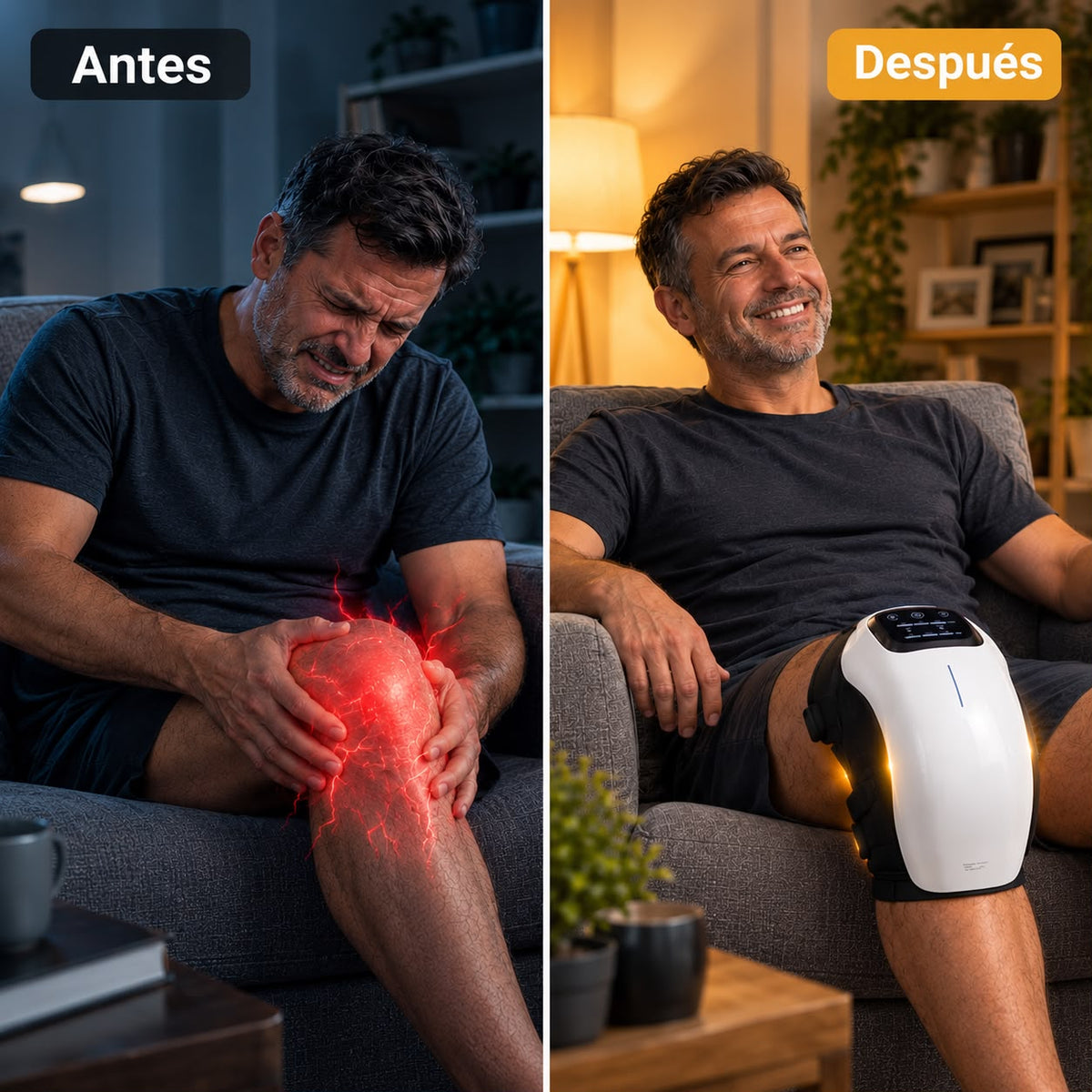 Masajeador Térmico Articular con Luz Roja y Vibración